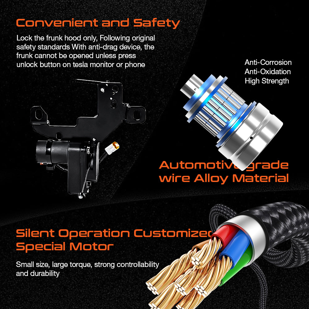 Power Frunk Soft Close Kit for Tesla Model 3, Y, S & X