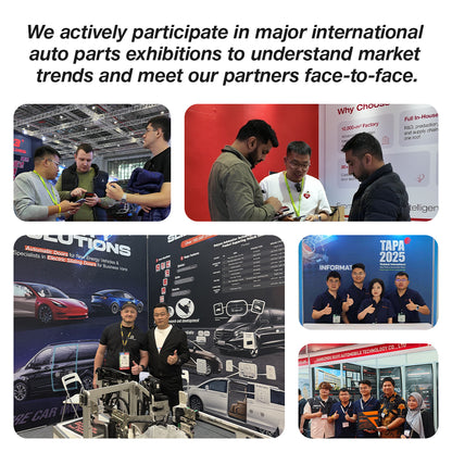 RUIYYCO team at major international auto parts exhibitions meeting partners face to face, specialists in automatic doors for new energy vehicles and electric sliding doors for business vans