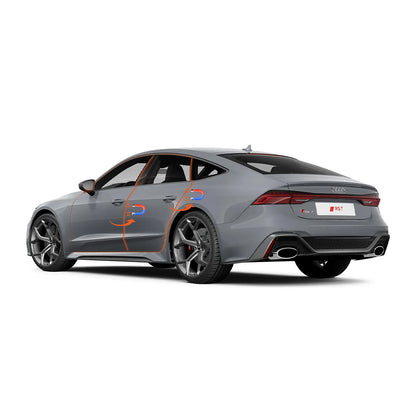 Electric suction door retrofit kit compatible with Audi RS7 Sportback. 1