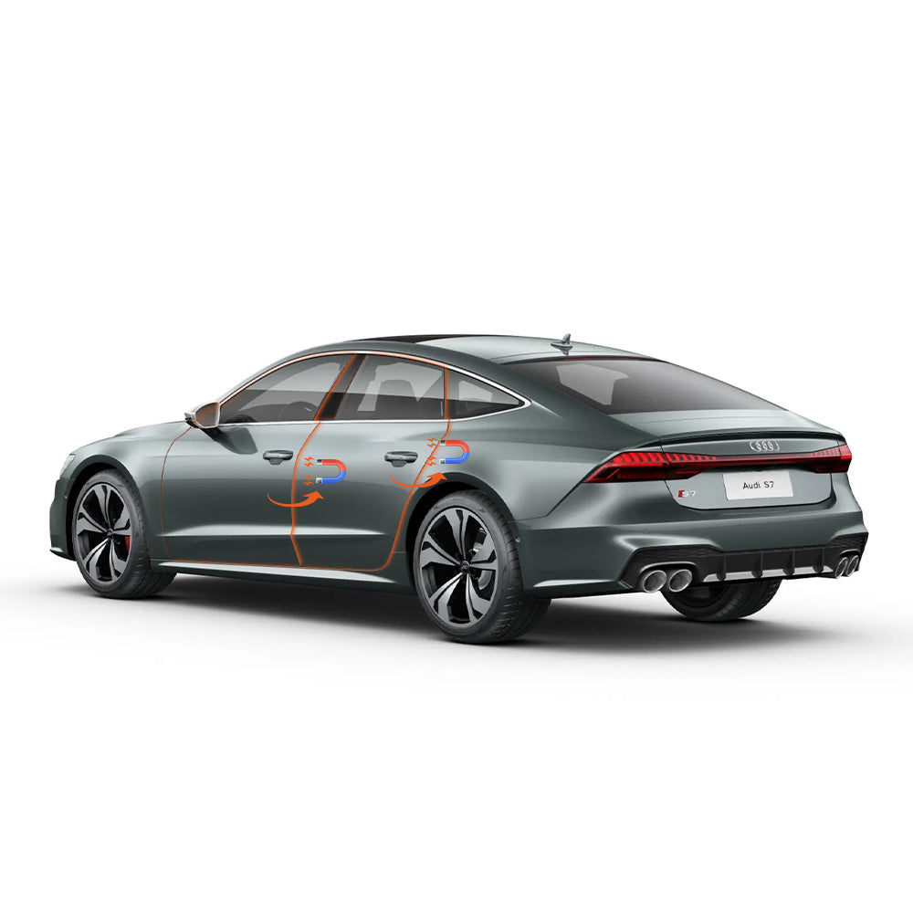 Automatic soft close door lock actuator for Audi S7 Sportback. 1