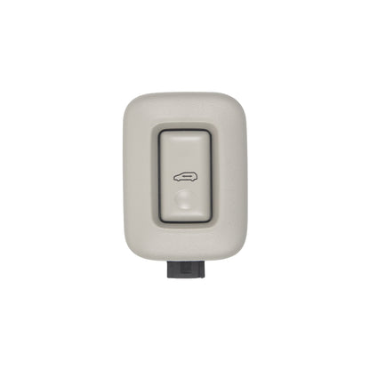 Front face view: Replacement B-pillar button for Buick GL8 power sliding door. Grey finish with door icon.