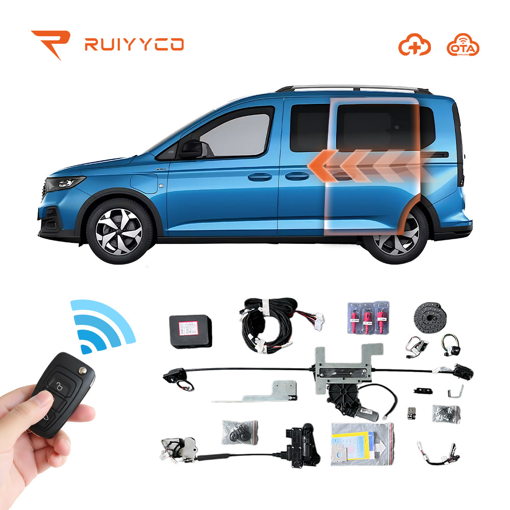 Main view: Ford Tourneo Connect / Grand Tourneo MPV electric power sliding door retrofit kit with remote key control.