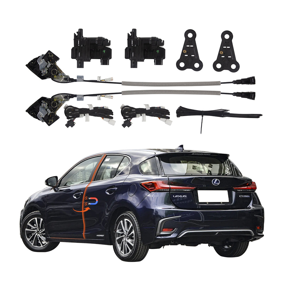Main view: Lexus CT200h (ZWA10) electric soft close door retrofit kit with automatic suction.1
