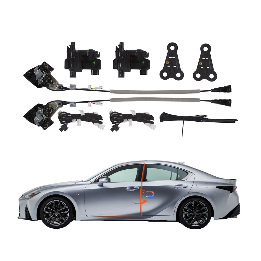 Main view: Lexus IS Series (IS250/300/350/500) electric soft close door retrofit kit. 1