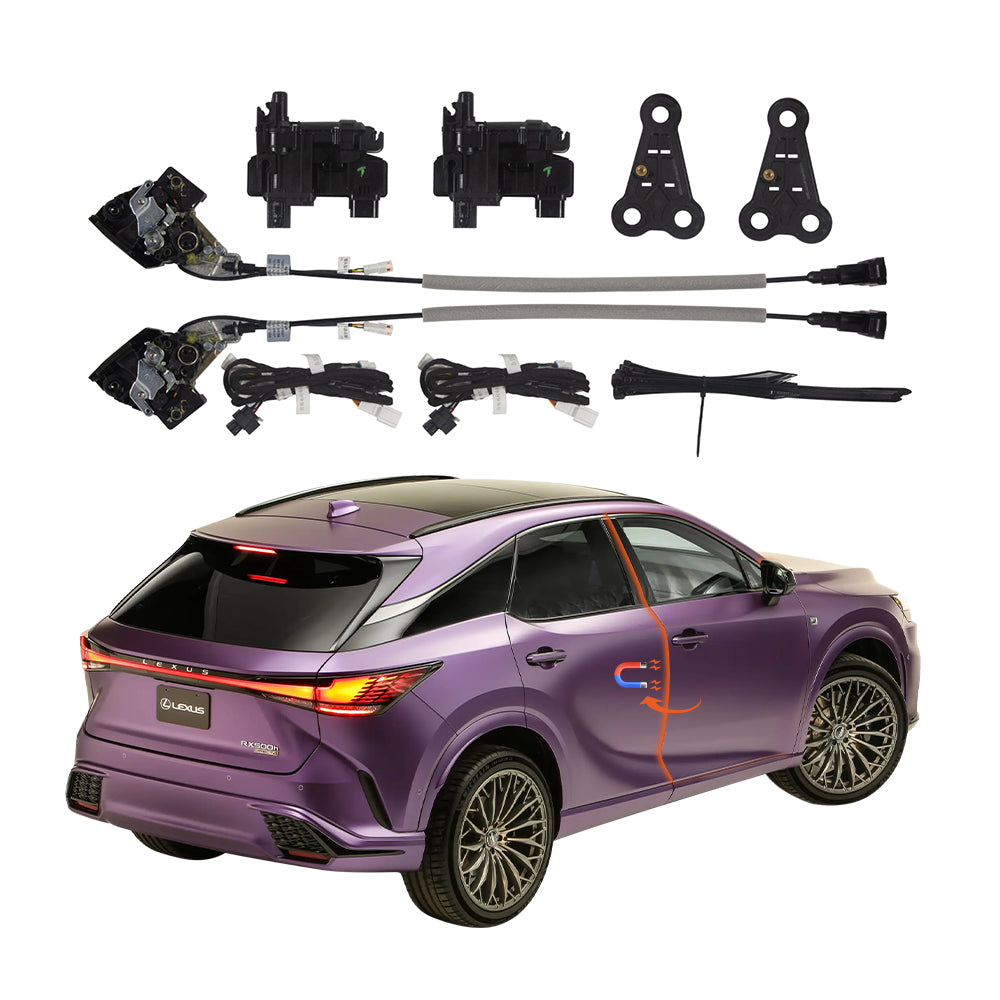 Main view: Lexus RX (RX350/RX450h/RX500h) SUV plug and play electric soft close door kit.1