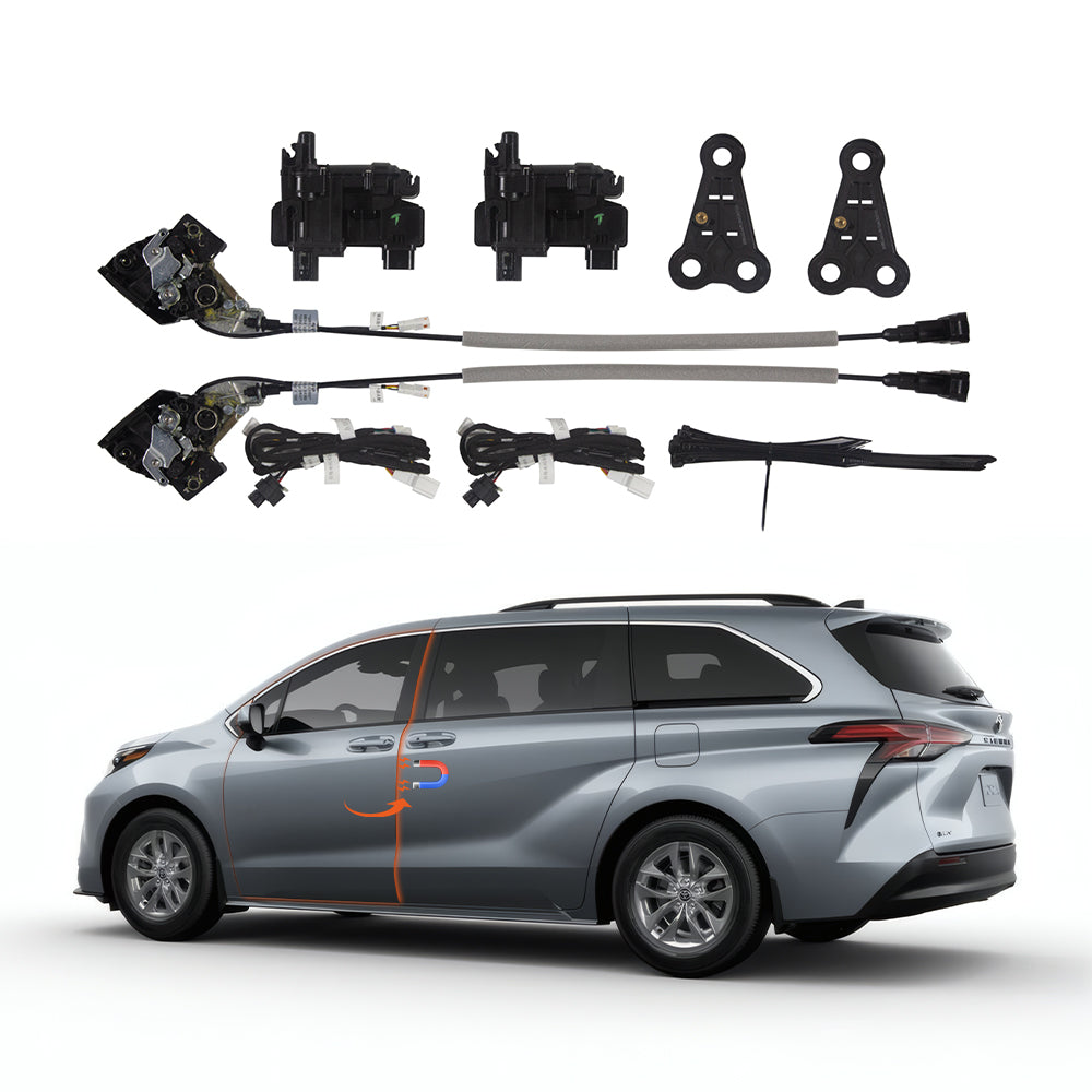 Main view: Toyota Sienna (XL40) / Granvia Minivan front door electric soft close retrofit kit.1